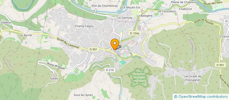 localisation de l'entreprise MONSIEUR YANN LERAY  LES VANS