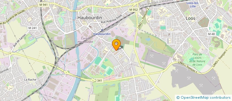 localisation de l'entreprise MONSIEUR YANN LEROY  HAUBOURDIN