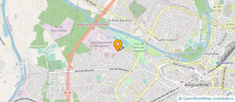 localisation de l'entreprise MONSIEUR YANN LETOURNEL à ANGOULEME