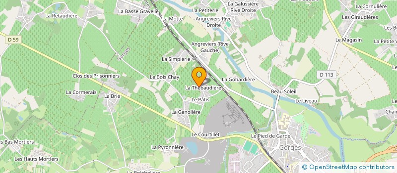 localisation de l'entreprise MONSIEUR YANN LETOURNEUX  GORGES