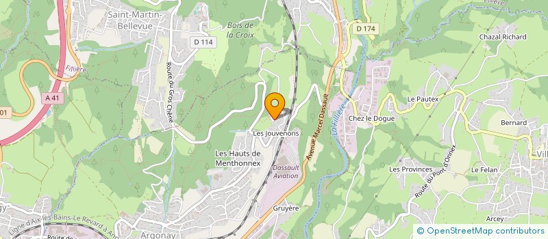 localisation de l'entreprise MONSIEUR YANN LEVRET  ARGONAY