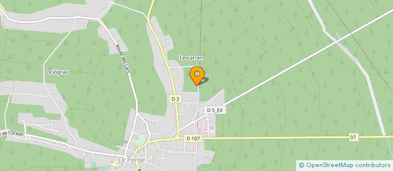 localisation de l'entreprise MONSIEUR YANN LHOTE  LE PORGE