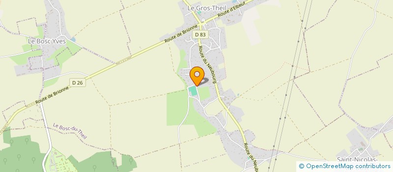 localisation de l'entreprise MONSIEUR YANN LIGOT  LE BOSC DU THEIL