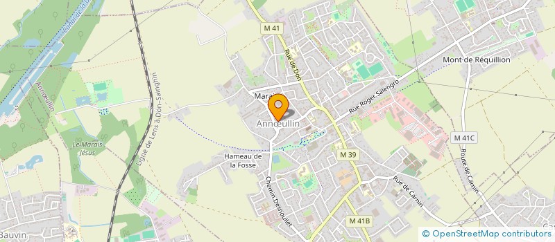 localisation de l'entreprise MONSIEUR YANN LONGUEPEE  ANNULLIN