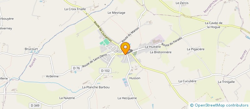 localisation de l'entreprise MONSIEUR YANN LORITTE à RONCEY