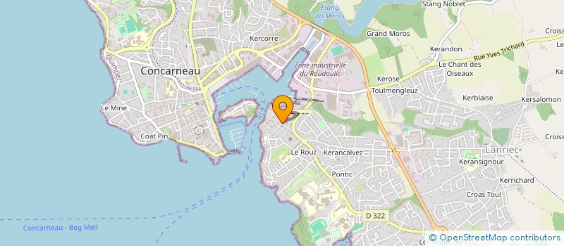 localisation de l'entreprise MONSIEUR YANN LOUSSOUARN  CONCARNEAU