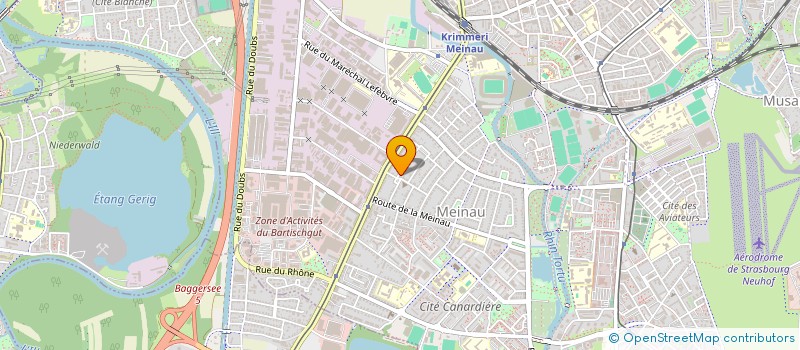 localisation de l'entreprise MONSIEUR YANN LUTZING à STRASBOURG