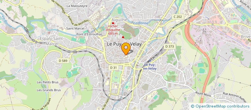 localisation de l'entreprise MONSIEUR YANN M  GOURDON  LE PUY-EN-VELAY