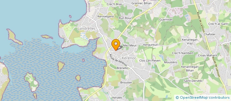 localisation de l'entreprise MONSIEUR YANN MAC GARRY  PLEUMEUR-BODOU