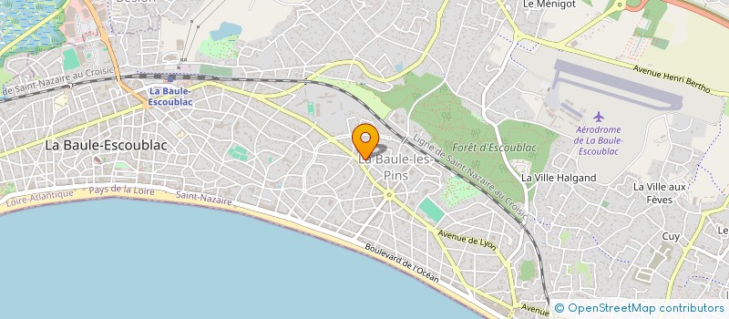 localisation de l'entreprise MONSIEUR YANN MAHE à LA BAULE-ESCOUBLAC