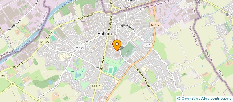 localisation de l'entreprise MONSIEUR YANN MANAC'H  HALLUIN