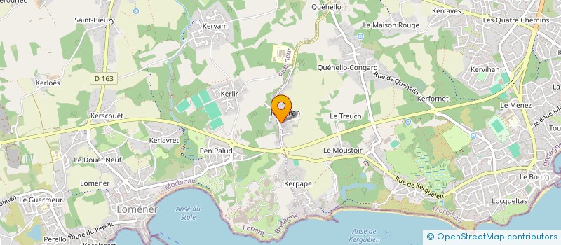 localisation de l'entreprise MONSIEUR YANN MANAC'H  PLOEMEUR