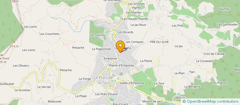 localisation de l'entreprise MONSIEUR YANN MARIN  LE PLAN-DE-LA-TOUR