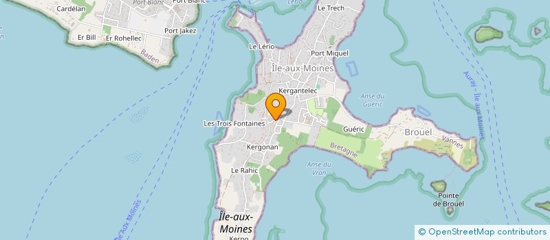 localisation de l'entreprise MONSIEUR YANN MARION à ILE-AUX-MOINES
