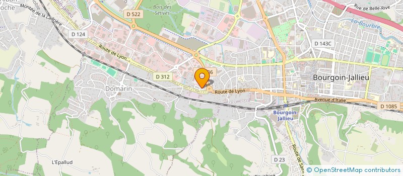 localisation de l'entreprise MONSIEUR YANN MARLY à BOURGOIN-JALLIEU