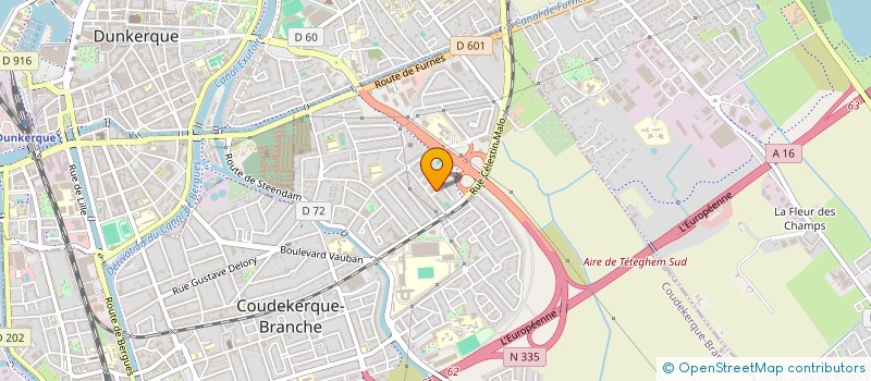 localisation de l'entreprise MONSIEUR YANN MARTIN  COUDEKERQUE-BRANCHE