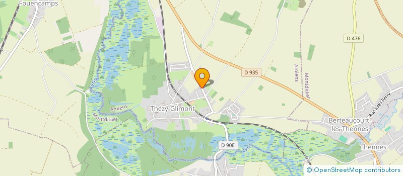 localisation de l'entreprise MONSIEUR YANN MARTIN  THEZY-GLIMONT