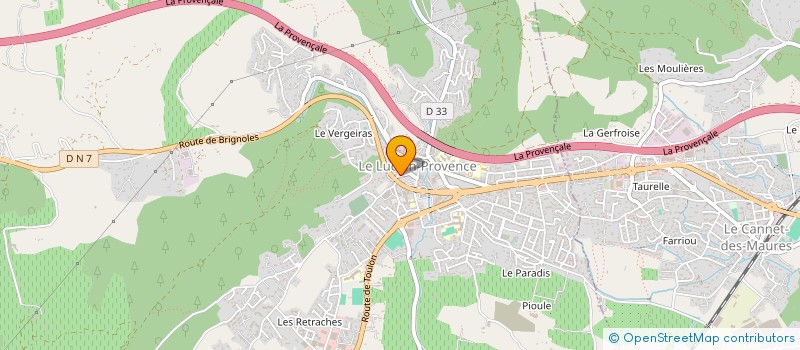 localisation de l'entreprise MONSIEUR YANN MASSIN  LE LUC