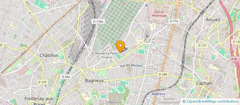 localisation de l'entreprise MONSIEUR YANN MASSON  BAGNEUX