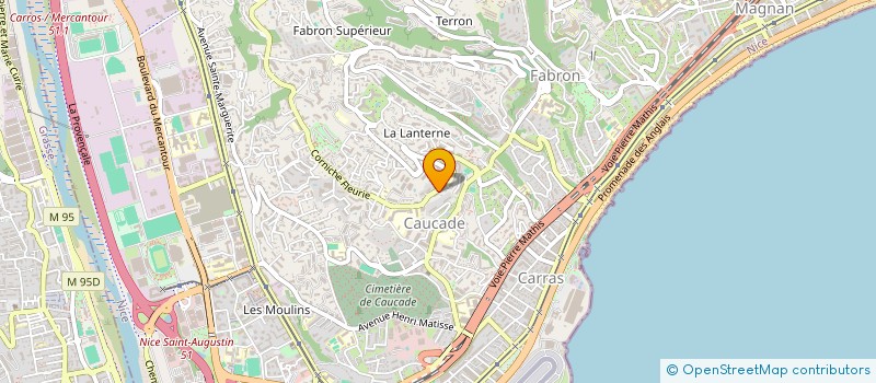 localisation de l'entreprise MONSIEUR YANN MASSYN à NICE