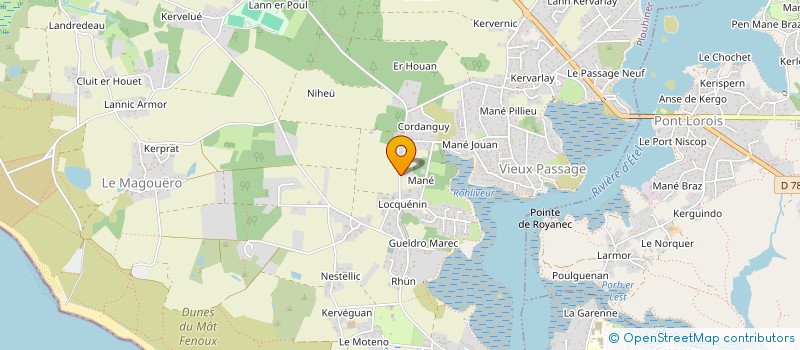 localisation de l'entreprise MONSIEUR YANN MAUGUEN  PLOUHINEC