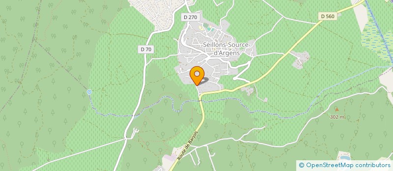 localisation de l'entreprise MONSIEUR YANN MAUROY  SEILLONS-SOURCE-D'ARGENS