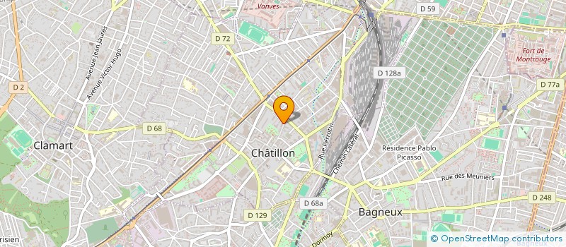 localisation de l'entreprise MONSIEUR YANN MEESSEN  CHATILLON