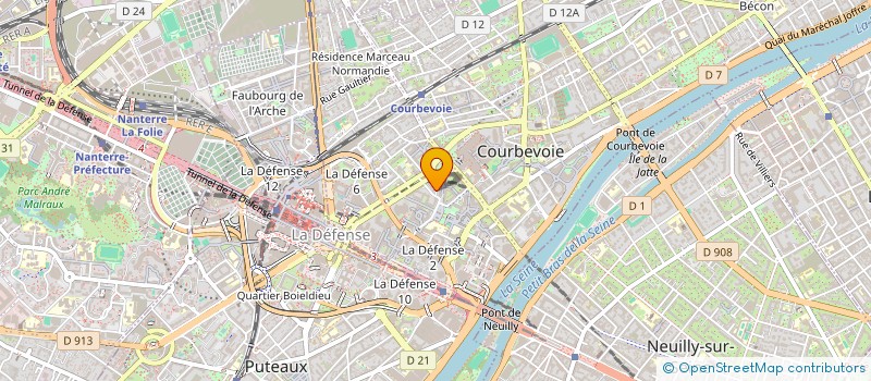 localisation de l'entreprise MONSIEUR YANN MENAIS à COURBEVOIE