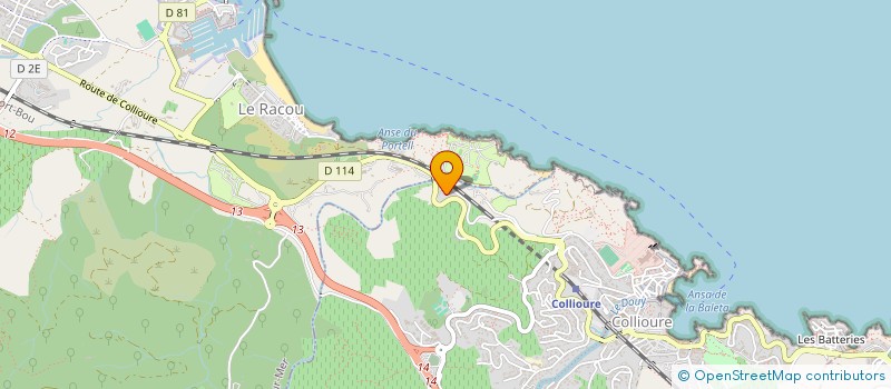 localisation de l'entreprise MONSIEUR YANN MENGARDUQUE  COLLIOURE