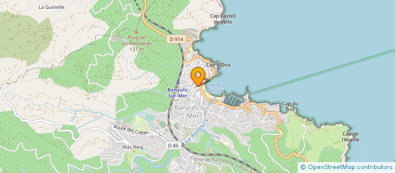 localisation de l'entreprise MONSIEUR YANN MERIEUX  BANYULS-SUR-MER