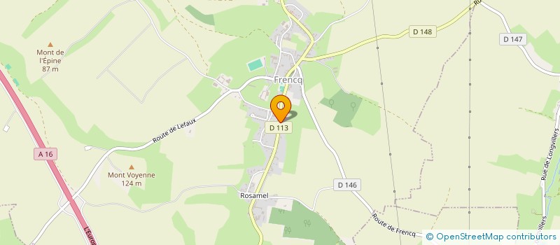 localisation de l'entreprise MONSIEUR YANN MERLOT  FRENCQ