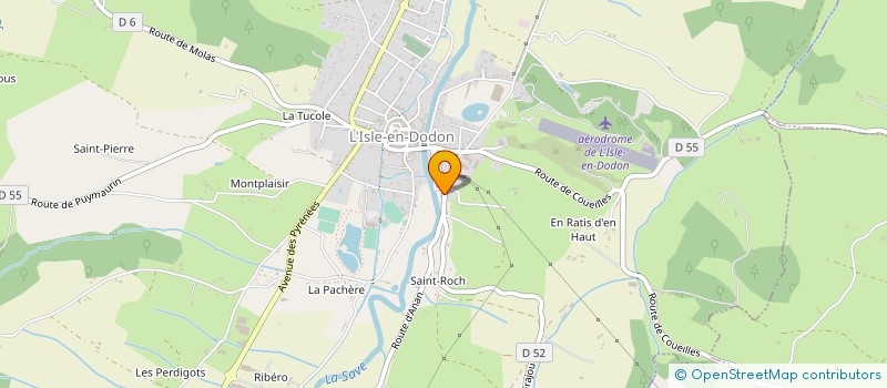 localisation de l'entreprise MONSIEUR YANN MERMOUD  L'ISLE-EN-DODON