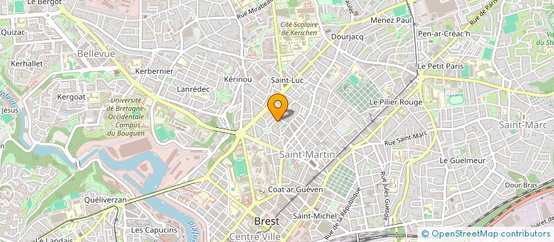 localisation de l'entreprise MONSIEUR YANN METIVIER à BREST