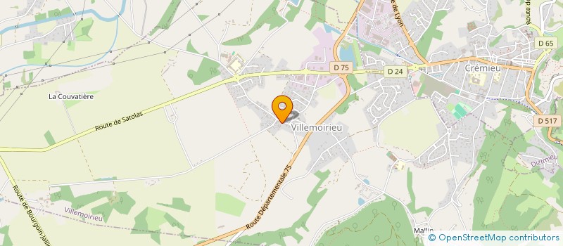 localisation de l'entreprise MONSIEUR YANN MICALLEF  VILLEMOIRIEU