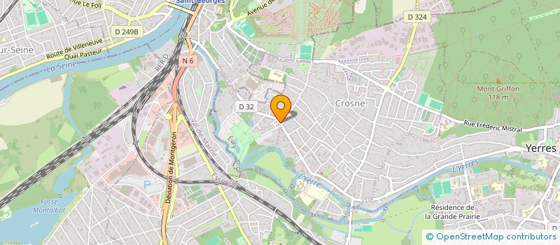 localisation de l'entreprise MONSIEUR YANN MICHAUD  CROSNE