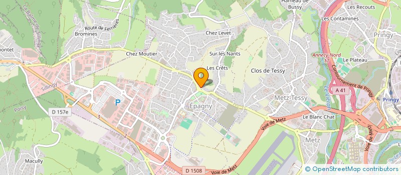 localisation de l'entreprise MONSIEUR YANN MIDALY  EPAGNY METZ-TESSY