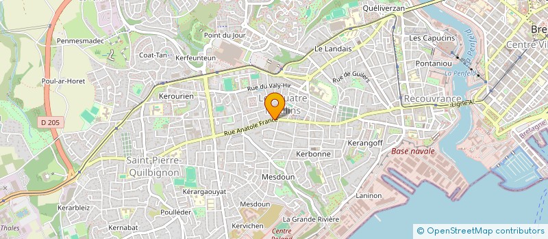 localisation de l'entreprise MONSIEUR YANN MIGNARD à BREST
