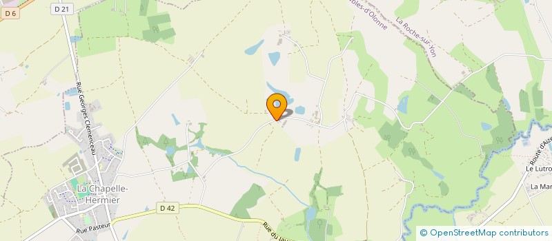 localisation de l'entreprise MONSIEUR YANN MIGNE  LA CHAPELLE-HERMIER