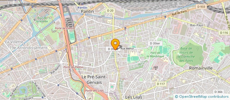 localisation de l'entreprise MONSIEUR YANN MILENKOVITCH à PANTIN