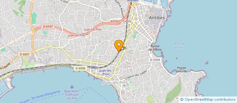 localisation de l'entreprise MONSIEUR YANN MILONE à ANTIBES