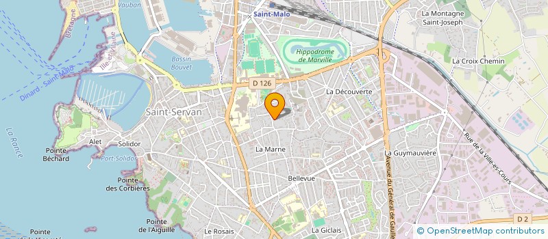 localisation de l'entreprise MONSIEUR YANN MIRADA  SAINT-MALO