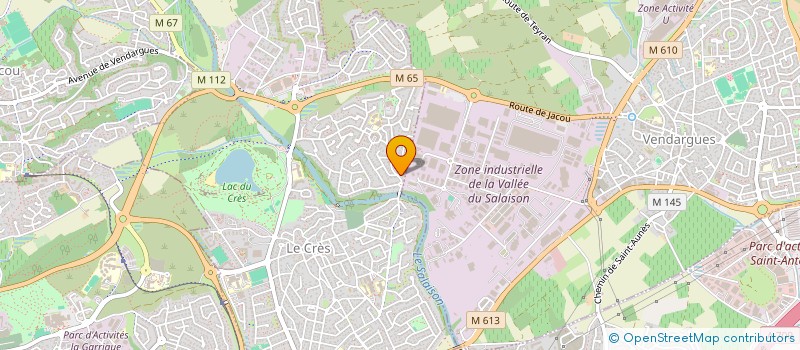 localisation de l'entreprise MONSIEUR YANN MOLINA à LE CRES