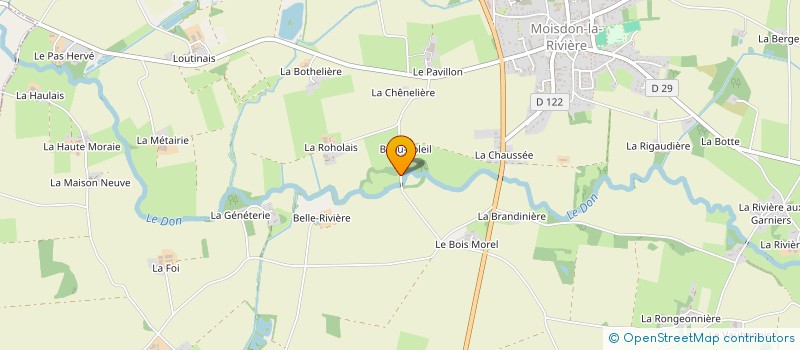 localisation de l'entreprise MONSIEUR YANN MORIN  LA MEILLERAYE-DE-BRETAGNE