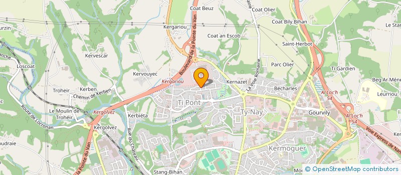 localisation de l'entreprise MONSIEUR YANN MOULLEC  QUIMPER