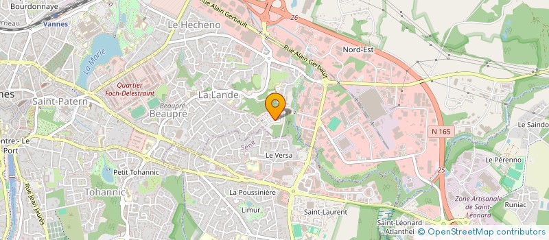 localisation de l'entreprise MONSIEUR YANN MOUNIER à VANNES