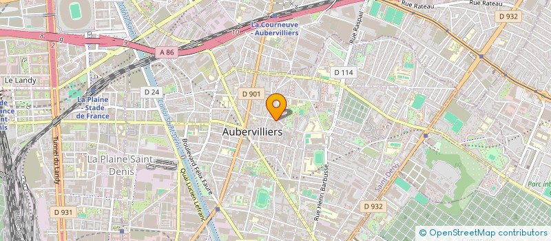 localisation de l'entreprise MONSIEUR YANN MOUNONGO  AUBERVILLIERS