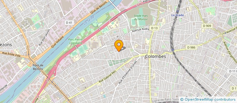 localisation de l'entreprise MONSIEUR YANN MOUREY à COLOMBES