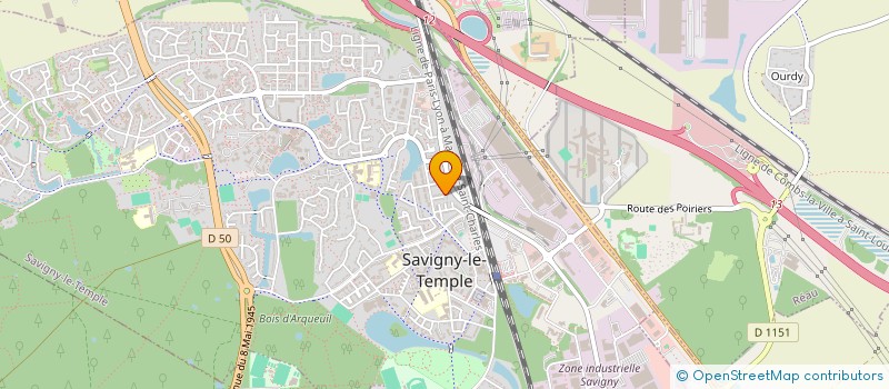 localisation de l'entreprise MONSIEUR YANN MVITA NKELU  SAVIGNY-LE-TEMPLE