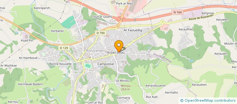 localisation de l'entreprise MONSIEUR YANN NEDELLEC à ROSTRENEN