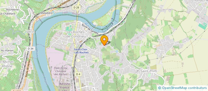 localisation de l'entreprise MONSIEUR YANN NICOLLET  SAINT-CLAIR-DU-RHONE